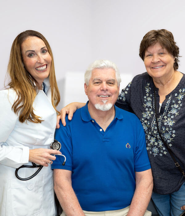 Dr. Anne Ford with patients